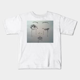 Sad girl Kids T-Shirt